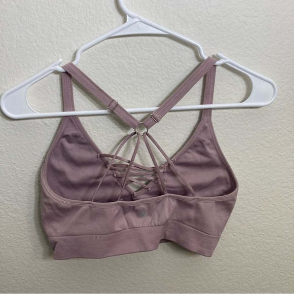 Velocity Strappy Sports Bra - Pink - Size Medium - Picture 5 of 5